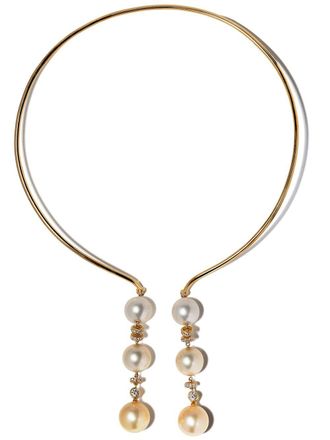 Yoko London Collana Aurelia con perle dei Mari del Sud e diamanti - Oro