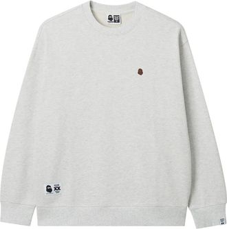 Fingercroxx Felpa girocollo con ricamo - Grigio