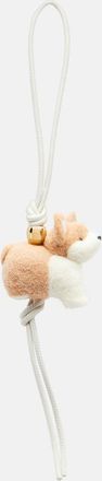 Loewe Corgi leather-trimmed wool bag charm