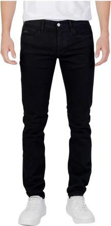 A|X Armani Exchange Zwarte Zip Jeans Herfst/Winter - Heren - Slim Fit Jeans - Zwart - W29 - Katoen - Jeans