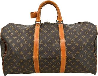 Louis Vuitton Pre-owned Weekend Bags, female, Brown, Size: ONE SIZE Pre-owned Keepall Travel Bag