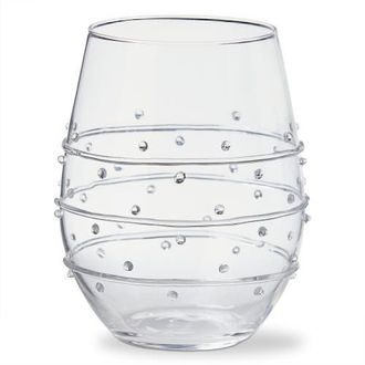 Tag Jensen Stemless Wine Glass Clear Borosilicate Glass 20 oz 3.7x3.7x4.72 in at Nordstrom