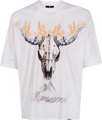 Represent British Cowboys T-Shirt - Heren - T-shirts - Wit - M - Katoen - Tops