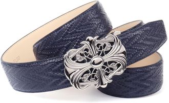 Anthoni Crown Lederg&uuml;rtel ANTHONI CROWN, Damen, Gr. 100, blau, Rindsleder, G&uuml;rtel Lederg&uuml;rtel