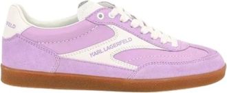 Karl Lagerfeld Kandidate Lace Sneakers - Dames - Sneakers - Paars - 39 EU - Leer - Schoenen