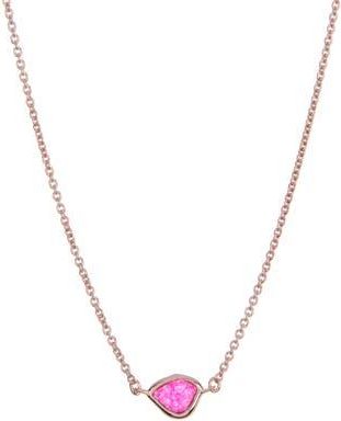 Monica Vinader Siren 18K Rose Gold Vermeil Pink Quartz Mini Nugget Pendant Necklace in 18Ct Rose Gold Vermeil at Nordstrom Rack