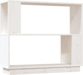 vidaXL Vidaxl - Estantería/divisor de espacios madera de pino blanco 80x25x70cm