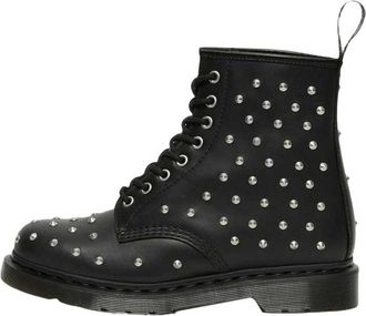 Dr. Martens 1460 Stud Wanama Leather Lace Up Boots Black 27040001