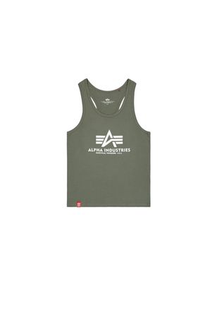 Alpha Industries Muscleshirt ALPHA INDUSTRIES Basic Tank BL BB, Herren, Gr. XXL, gr&uuml;n (schwarz olive), Obermaterial: 100% Baumwolle, Shirts Muscleshirt