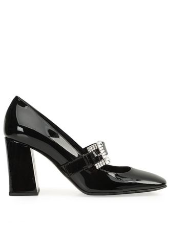Sergio Rossi Sr Twenty buckle pumps - Black