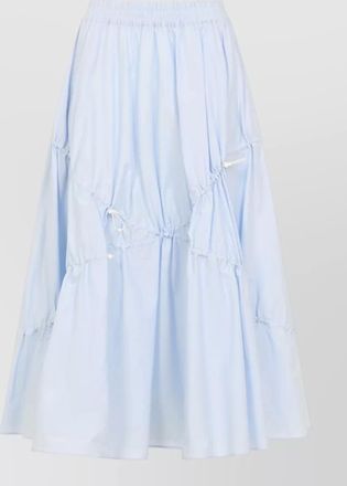 Moschino cotton flared midi skirt