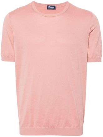 Drumohr Fijngebreid T-shirt - Roze