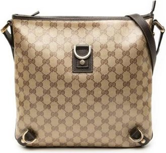 Gucci Pre-owned Cross Body Bags, female, Beige, Size: ONE SIZE Pre-owned Plastic Crossbody Bag