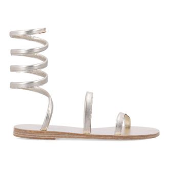 Ancient Greek Sandals Flat Sandals, female, Gray, Size: 10 US Ofis Wrap Sandal