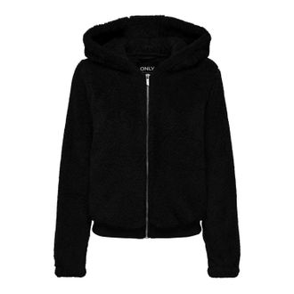 Only Dames/Dames Newanna Teddy Fleece Jas (Zwart)