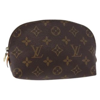 Louis Vuitton Pre-owned Vintage Monogram Pouch - Dames - Vintage Tassen - Bruin - ONE Size - Leer - Vintage