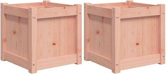 vidaXL Garden Planters 2 pcs Solid Wood Douglas Vidaxl