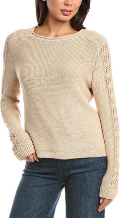 Nic+Zoe Nic & Zoe Crochet Crimpy Cord Sweater
