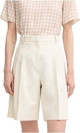 Trussardi Bermuda Shorts - Dames - Korte Broeken - Beige - XS - Katoen - Korte Broeken