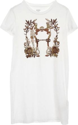 Herm&egrave;s Abito modello T-shirt Della Cavalleria anni 2010 - Bianco