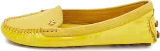 Tory Burch pre-owned leather loafers - Yellow