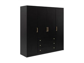 VENTE-UNIQUE.COM Armario madera negro