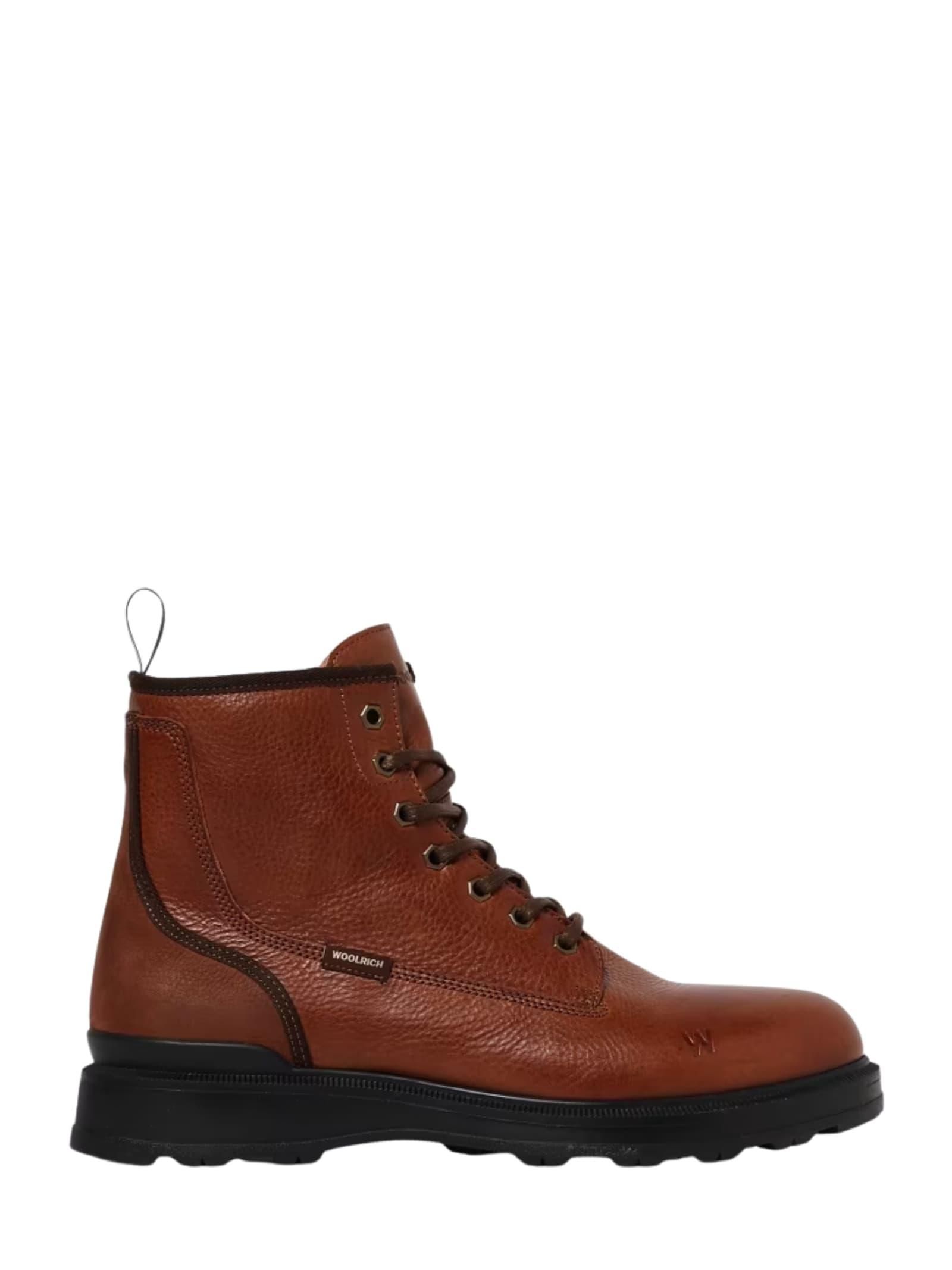 Woolrich Woodwright Brown Leather Toe Lug Sole Boots Size 12 Men main image 2