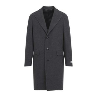 Canali Cappotto monopetto - - Coats - Uomo - Grigio - XL