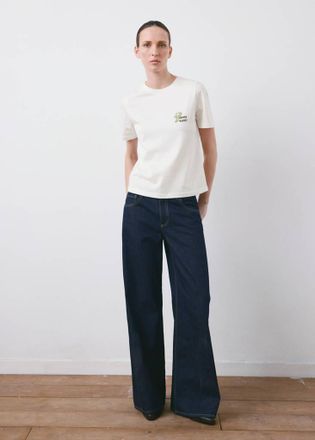 Mango Maglietta cotone stampata kaki - Donna - XXS - MANGO