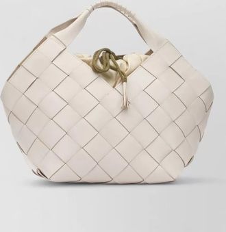 Dragon Diffusion botteghe small tote bag top handle woven
