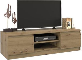 Hucoco Hucoco - Tivoli - Mobile Tv Basso Moderno 40x120x36 Soggiorno / Soggiorno 2 Nicchie 2 Ante - Contenitori Moderni Per Tv / Apparecchiature Audio / Vide