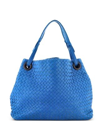 Bottega Veneta Bella Intrecciato Nappa Medium tote bag - Blu