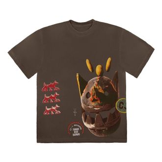 Travis Scott Never Backward T-shirt Brown CJFN-SS88