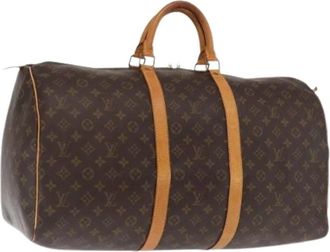Louis Vuitton Pre-owned Weekend Bags, female, Brown, Size: ONE SIZE Pre-owned Keepall 55