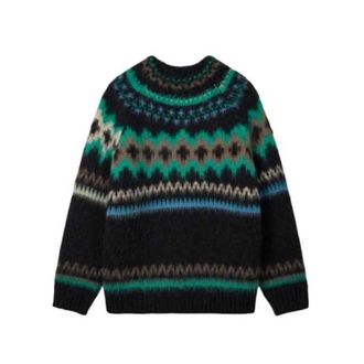 Paul Smith Jersey de punto con cuello redondo y jacquard - Knitwear - Hombre - Multicolor - L