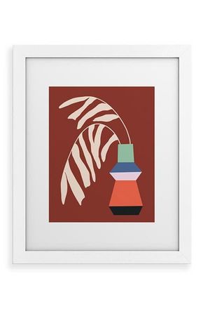 Deny Designs Quiet Art Framed Wall Art in White Frame 18X24 at Nordstrom