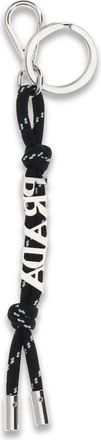 Prada Mens Speedrock Keychain Nero Recycled Polyamide Key Rings