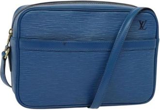 Louis Vuitton Tweedehands leren Louis Vuitton tassen - Dames - Vintage Schoudertas - Blauw - ONE Size - Leer - Vintage