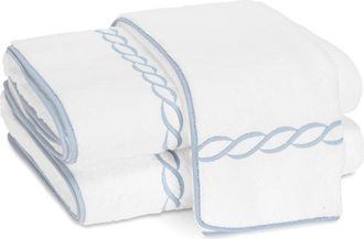 Matouk Classic Chain Wash Cloth in Light Blue at Nordstrom, Size Washcloth