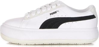 Puma Suede Lage Schoen Mix Wit/Zwart - Dames - Sneakers - Wit - 37 EU - Leer - Schoenen