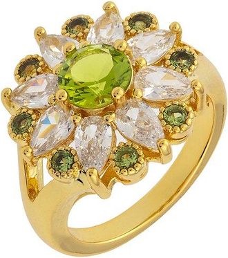 Bertha Sunglasses Juliet 18K Plated Cz Statement Ring