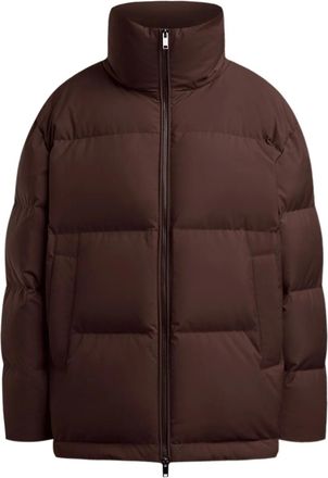 12 Storeez quilted puffer jacket - Brown
