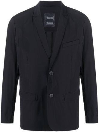 Herno Blazer met enkele rij knopen - Blauw