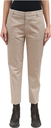 Dondup Loose Nima Zip Broeken - Dames - Vrijetijds broeken - Beige - W27 - Broeken