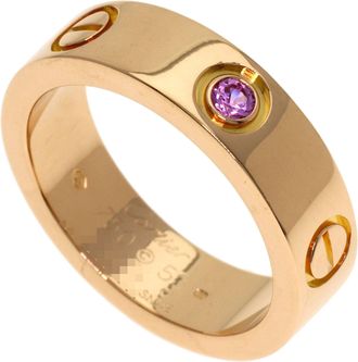 Cartier Love Pink Gold (18K) Band Ring (Pre-Owned)