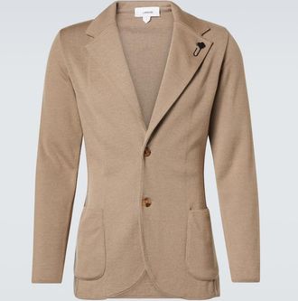 Lardini Wool, silk, and cashmere blazer
