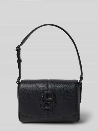 HUGO BOSS Schultertasche in genarbter Optik in Black, Gr&ouml;&szlig;e 1