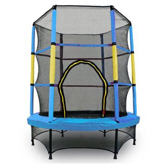 OEM Trampol&iacute;n Azul-amarillo Para Casa Y Jard&iacute;n 140 Jf