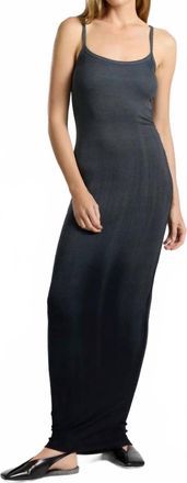 Cotton Citizen Verona Spaghetti Maxi Dress In Black Cast