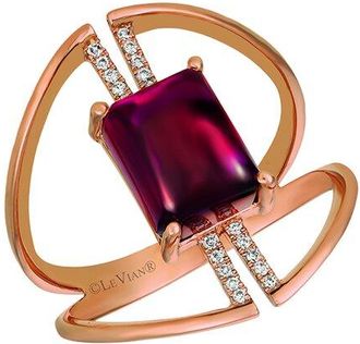 Le Vian Positivity 14K Rose Gold 3.40 Ct. Tw. Diamond & Rhodolite Cocktail Ring